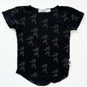 🇨🇦 North Kinder Bamboo Black Short Sleeve Tees with Graphic Design